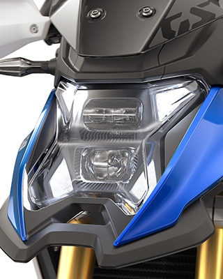 Reflektor LED ze światłem do jazdy dziennej w F 450 GS marki BMW Motorrad