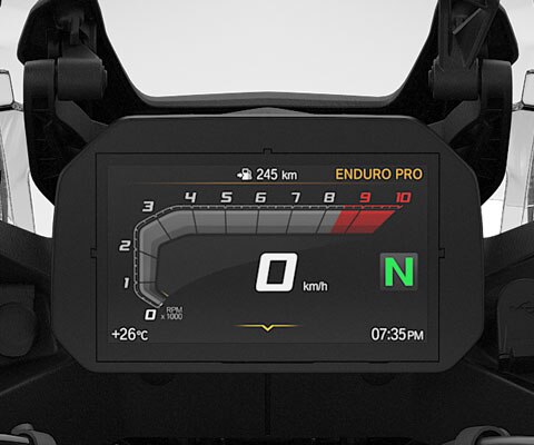 Na zdjęciu: wyświetlacz TFT 6,5“ w F 850 GS Adventure.