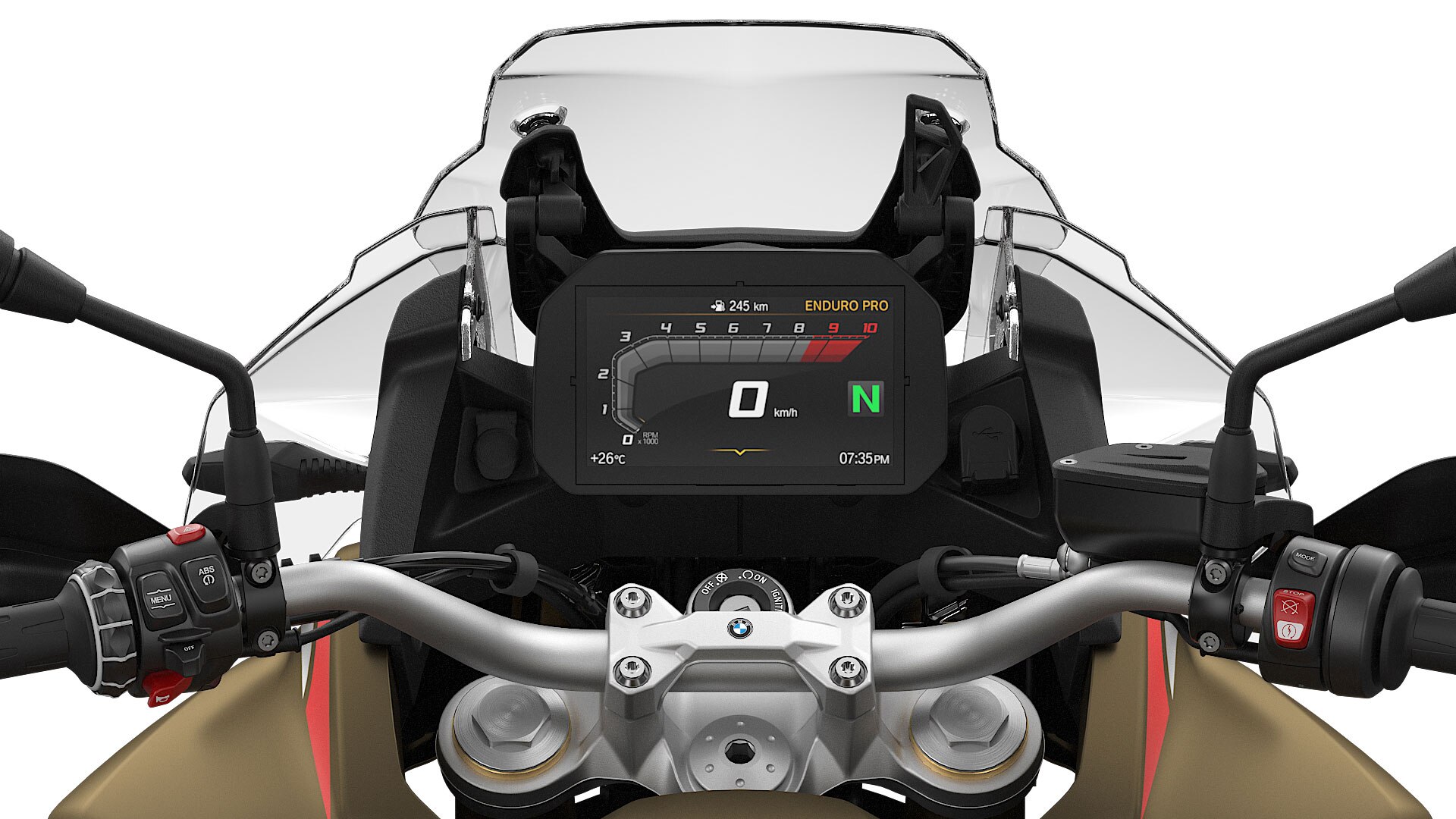 Na zdjęciu: wyświetlacz TFT 6,5“ w F 850 GS Adventure.