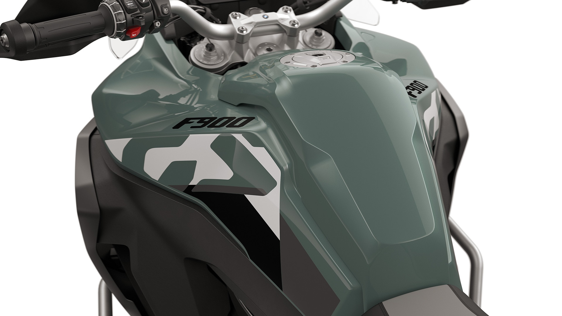 Boczne osłony F 900 GS Adventure marki BMW Motorrad z dużym zbiornikiem paliwa o pojemności 23 l