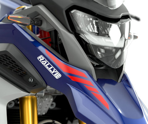 Na zdjęciu: reflektory LED w G 310 GS, ze światłem do jazdy dziennej.