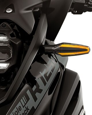 Na zdjęciu: zbliżenie na wskaźniki LED modelu R 1250 GS.