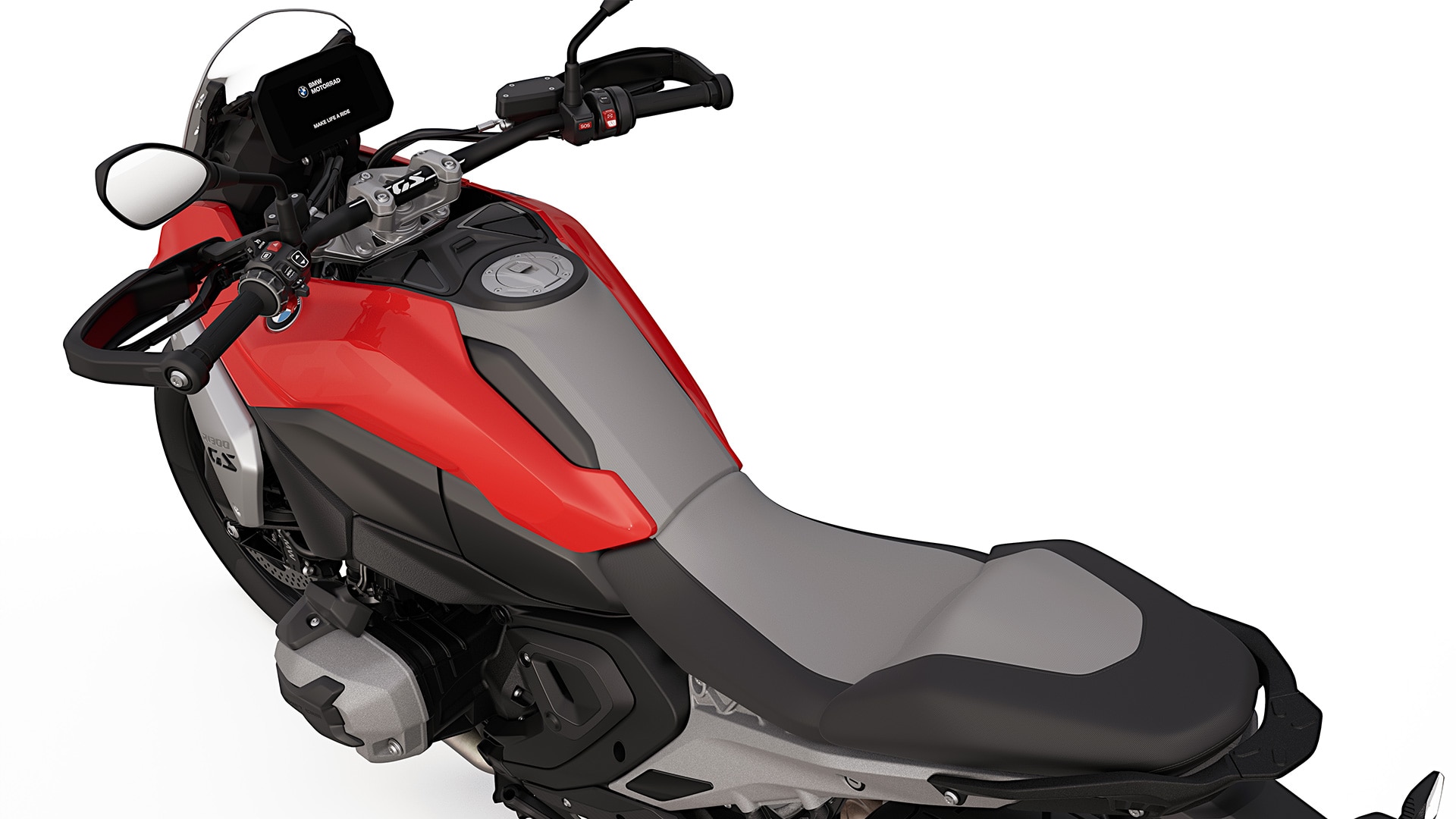 Płynna linia zbiornika i siedzenia R 1300 GS marki BMW Motorrad