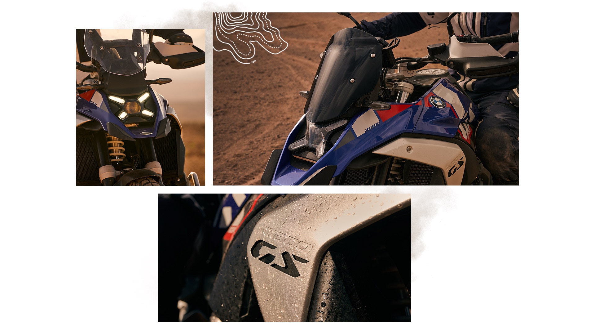 Sportowy styl motocykla R 1300 GS Trophy marki BMW Motorrad