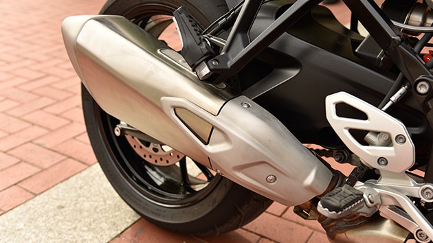 Końcówka tłumika S 1000 XR o zaskakującym designie