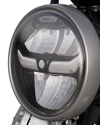 R 12 marki BMW Motorrad z reflektorem LED ze światłem do jazdy dziennej